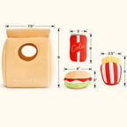 Pawfect Lunch Pack 4-in-1 Interactive Set – Crinkle, Squeak & Hide-and-Seek Enrichment Dog Toys